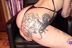 barbie platine as slutty big butt blonde milf in bikini sucking big dick masturbating squirting