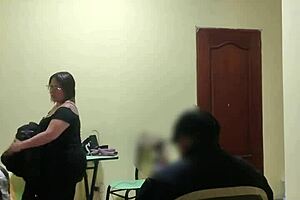 Venezuelan employee flirts with boss in homemade mature setup