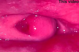 Amateur pink pussy felt fresh excitement 237 days after losing virginity in close-up wet action.