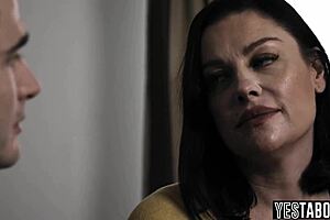 Lonely mature milf stepmom seduces fucks big dick stepson