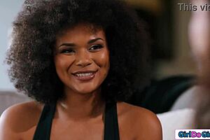 Lesbian Roommates End up Licking Big Tit Milf Psychics Pussy