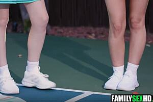 I Feel So Thrilled About This Pickleball Game Turning Into A Wild Foursome Step Family Sex With Teens And Monster Cocks!