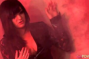 Lesbian Vampires Seduce Innocent Big-Titted Blonde Into Orgasmic Threesome With Dildos!