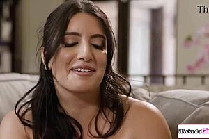 Big tits lesbian babe facesits busty arab delivery crew