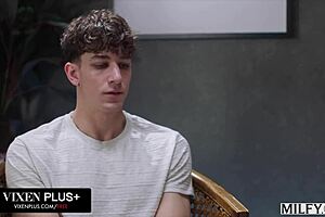 Milfy naughty milf Lexi Luna seduces horny stud in the shower at the spa