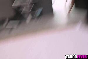 step mom offers him anal in pov taboo session with mature brunette