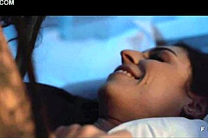 This big ass teen and milf lick pussy so hot on the bed!