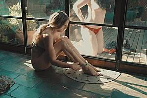 Big Tits Blonde Astrid Love Licking Pussy Outdoors