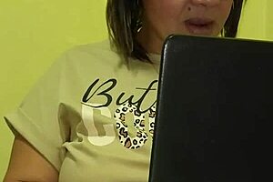 my stepmom discovers i have bad grades and punishes me with lingerie striptease and wet pussy licking