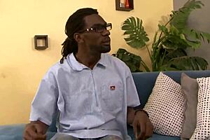 oh yeah, this big blonde milf with long hair craves that massive black cock in her shaved pussy!