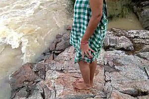 jungle me nadi kinare sautili maa ke sath majedar chudai with big boobs and hard fucking