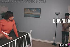 Stepson catches his middle eastern stepmom milf squirting from hardcore pussy play