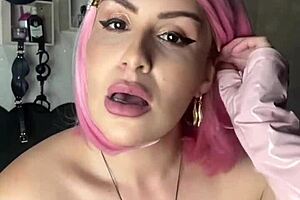 she guides your session while touching herself, all pink and fresh with her area wet and inviting