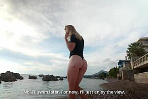 Will Stepson Rip Off Condom To Cum In Mommy's Wet Tight Pussy During Beach Holiday?