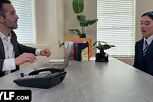 Can you handle Aderes Quin's intense milf training as principal while humiliating her stepdaughter?