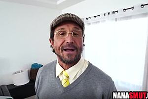 Threesome Action With Step Granny And Step Grandpa!