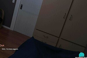 Firm buttcheeks of horny babe drive me crazy in roleplay