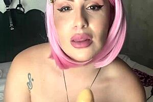 she guides your session while touching herself, all pink and fresh with her area wet and inviting