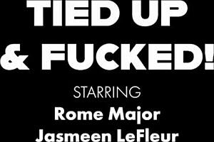 oh gosh, i get tied up as redhead hottie jasmeen lafleur and banged by rome major's big black cock