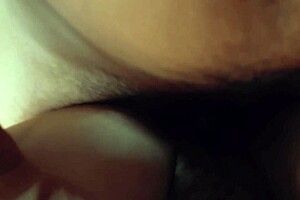 Amateur Latina rubs huge cock on hairy wet pussy in missionary for intriguing homemade erection play.