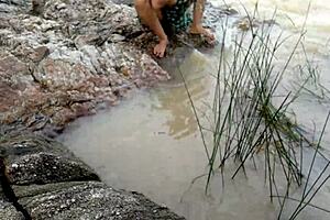 jungle me nadi kinare sautili maa ke sath majedar chudai with big boobs and hard fucking