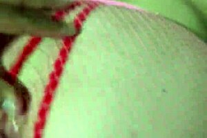 Hey, what if this Latina MILF Tiffany slips on pantyhose and plays with anal beads in her homemade video?