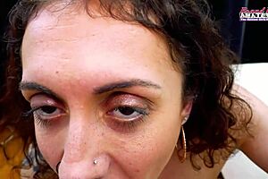 Petite exotic brunette mercedez savors sucking ass and cock before swallowing cum