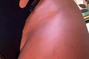 busty ebony big booty twerking nyla storm stripteases while you vibrate her pussy with toys