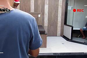 backstage footage from christmas scene recording with rubens badaro and wallif santos in brazilian setup