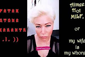 Stepmom and stepson dirty talk straight out while riding cowgirl style. Neighbor watches the mature blonde slut moan.