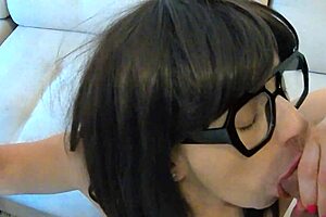 Hey bisexual hubby, wanna share your wife in this hot MMF threesome with creampie, cum eating, femdom, and even some piss play?