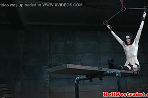 bound smalltits milf teased with toys in close up bdsm domination