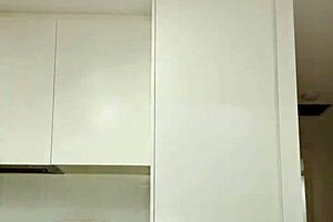 orgasm in the kitchen dildo sucking vibrator fucking milf with wet pussy