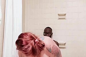 Trailer Park Milf Bathroom Fun with Big Black Cock