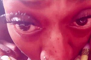 squirting all over ebony milf bella cumms in this black mama lesbian session with fat bbw action and toys