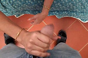 Blonde milf gives deepthroat blowjob with gagging and cum swallowing in pov lingerie action