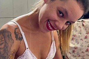 Whoa, that sensual massage turns into deepthroat and creampie with skinny tanned girl 😏