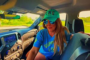 Big natural tits milf Tasty Texas reigns as the cock sucking queen of Texas with shaved pussy and curvy big ass in amateur mature action.