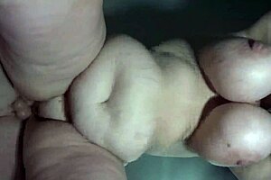 oh god, bbw wife fucked from behind, view from below, huge swinging tits... make this go viral, i mean it