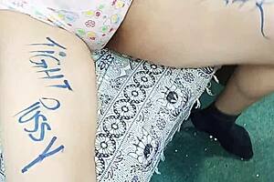 hey, is that dildo stretching your big ass and pussy in red gown, white bra, black hijab for new year christmas fun?