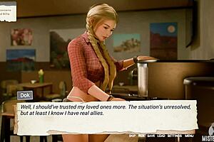 Redhead step-sister with big tits and big ass got fed a close up creampie. She played her wet shaved pussy role perfectly in this hardcore scene.