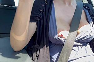 Why Hide Those Juicy Boobs When Italian Big Tits Milf Artemisia Love Drives And Flashes?