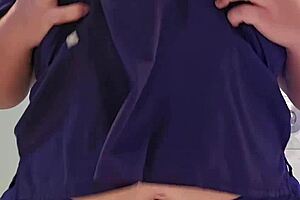 Nurse With Huge Natural Tits Plays And Screams Wildly