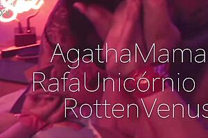 these girls get wild with sex and foot fetish in the bathroom using toys and domination... 😈👣