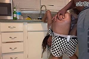 step bro, pull my glass butt plug out and fuck this ebony teen 18+ ass 😈