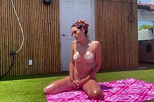 Italian stepmom Artemisia Love naked outdoor showing her perfect body 😍