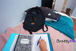 Intense shampoo mishap leads to stepmom dominating stepson ride