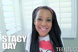 Watch this erotic handjob and blowjob lead to tight pussy missionary pounding! Huge cumshot follows intense teen amateur fucking!