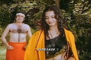 Rekha teases with wet boobs and hard nipples in steamy indian solo.