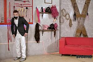 shame4k good clothes open all holes for big tits blonde european mature with piercing tattoo and shaved pussy 😏